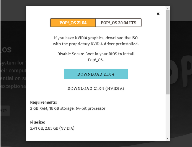 Pop!_OS nvidia flavor