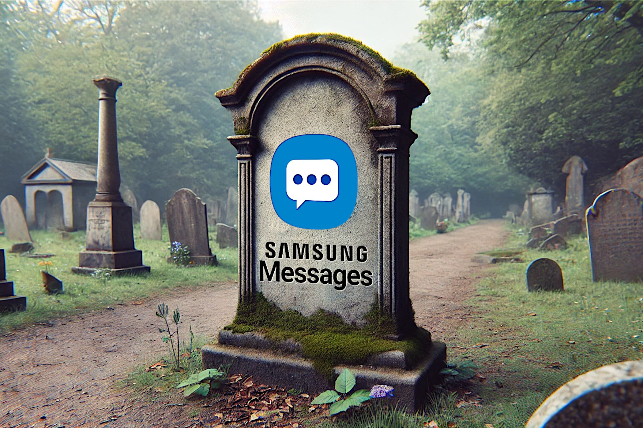 Samsung Messages tombstone.