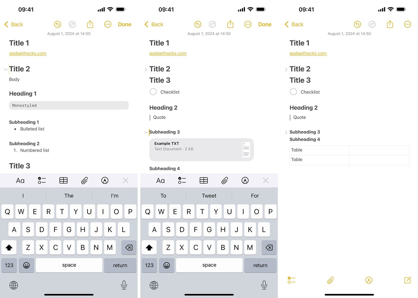 Use Collapsible Sections to Conquer Clutter in Text-Heavy Notes on Your iPhone, iPad, or Mac