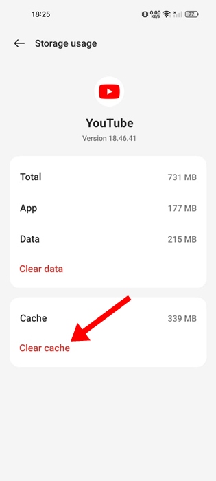 Clear Cache