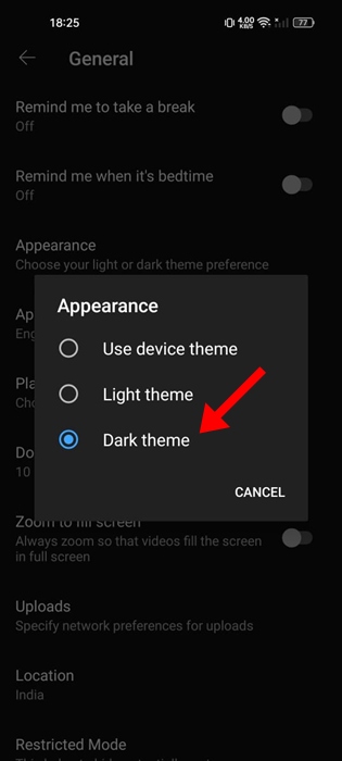 Dark Theme