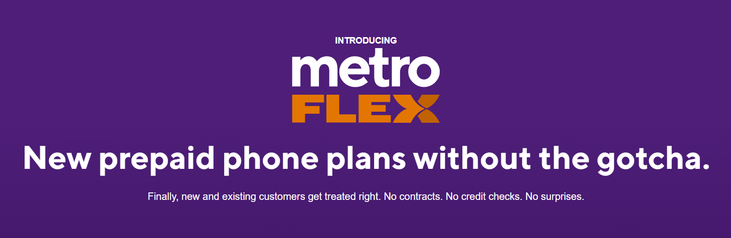 Metro Flex promotional banner.