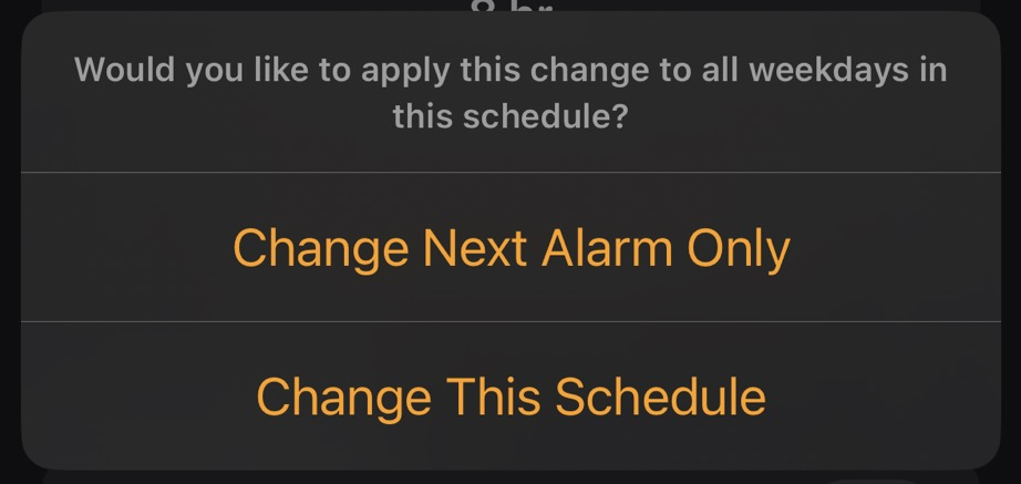 iPhone temporarily turn off alarm.