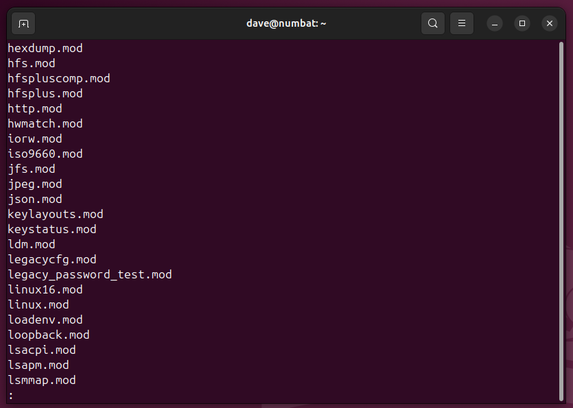 Viewing a file created by piping the output of a command, in less.