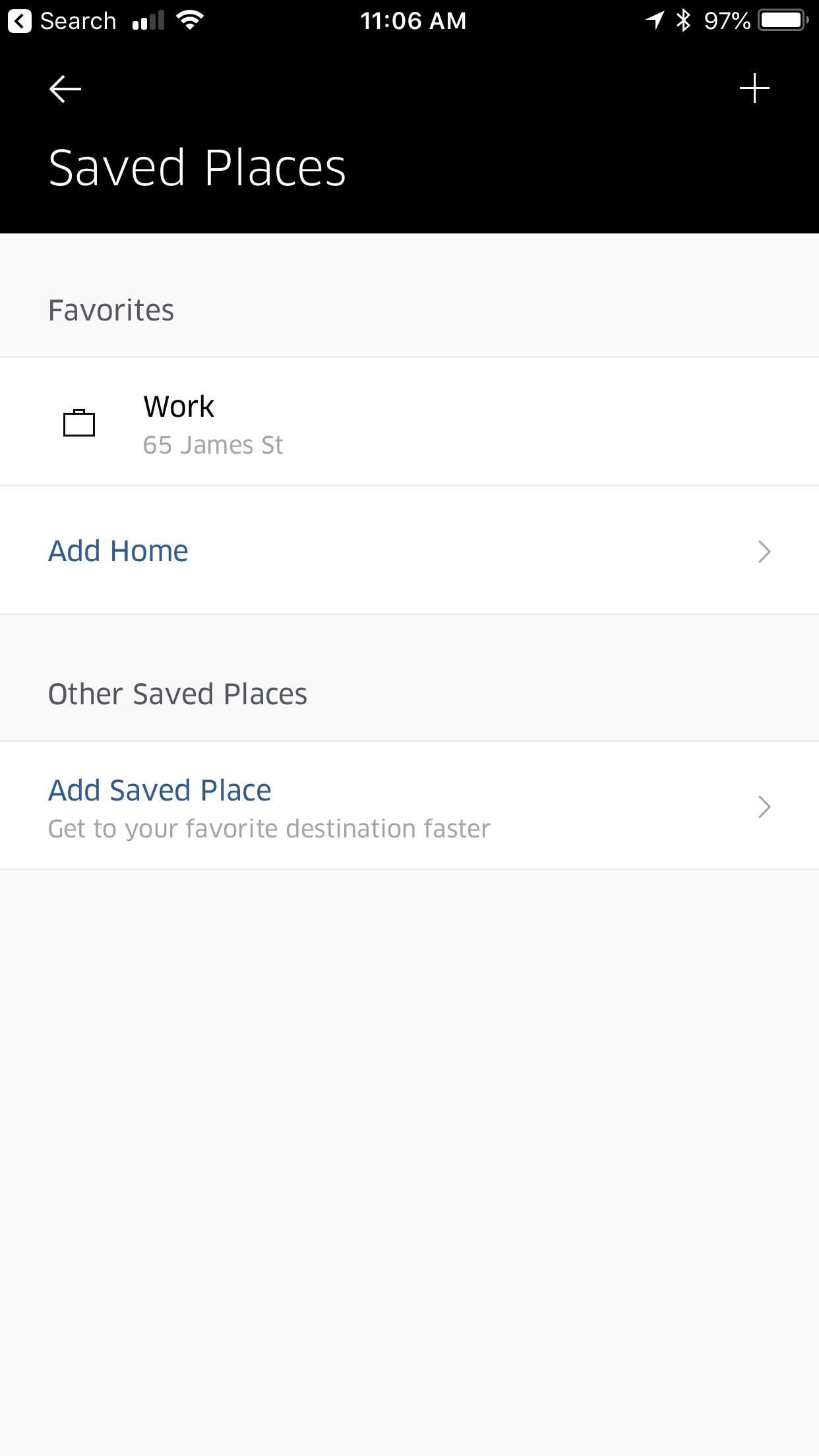 Add Your Home, Work & Favorite Places to Uber to Get Rides Faster