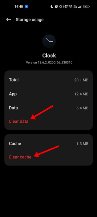 Clear Cache