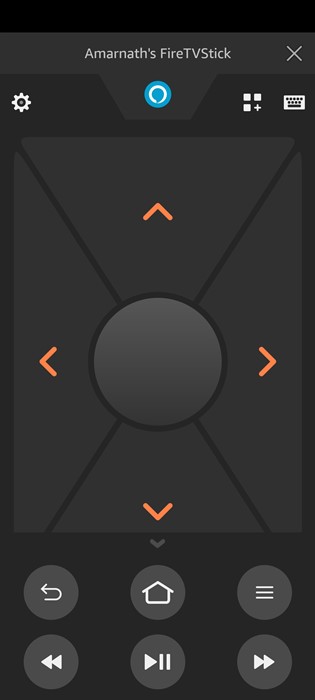 Amazon Fire TV remote