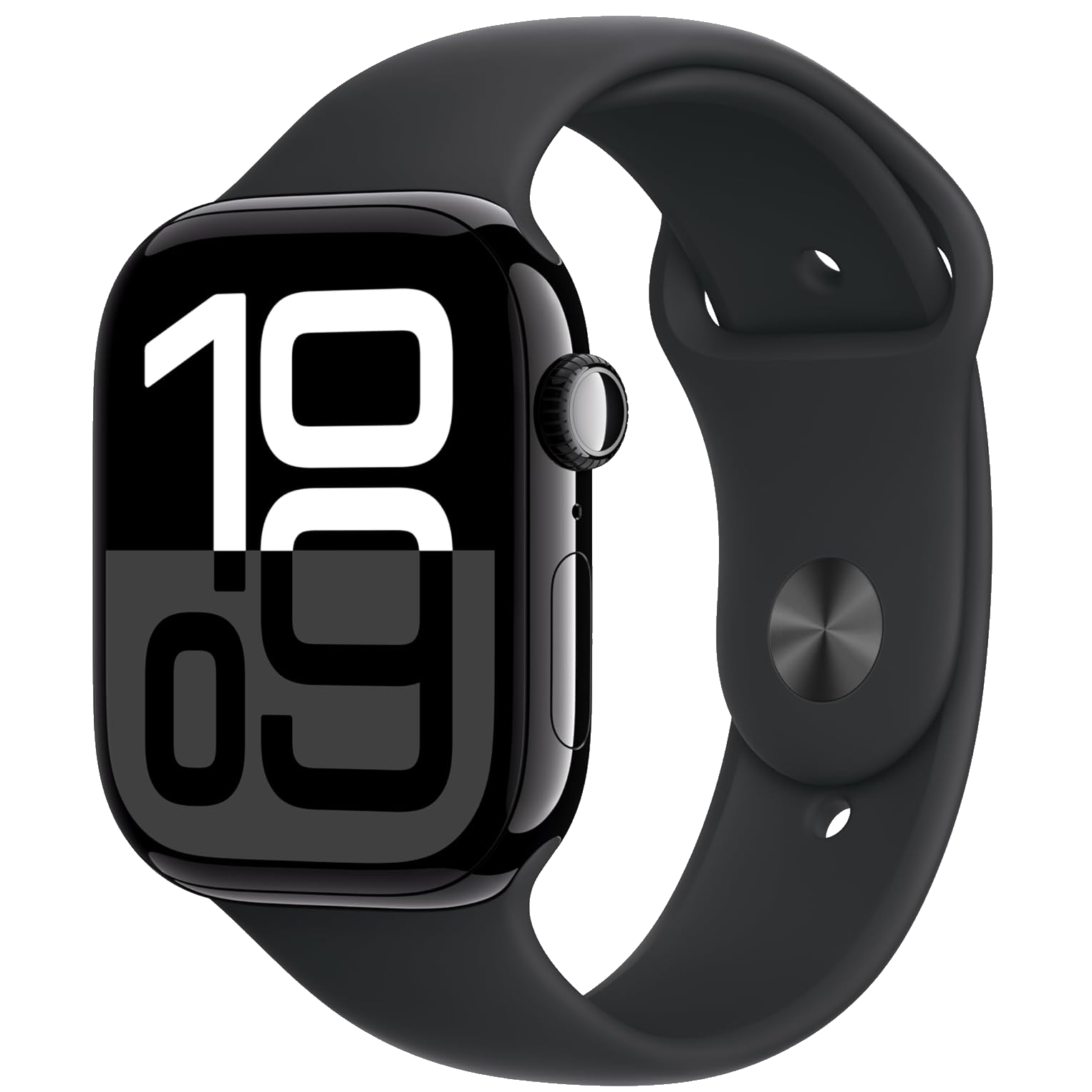 apple watch series 10 with black silicone band