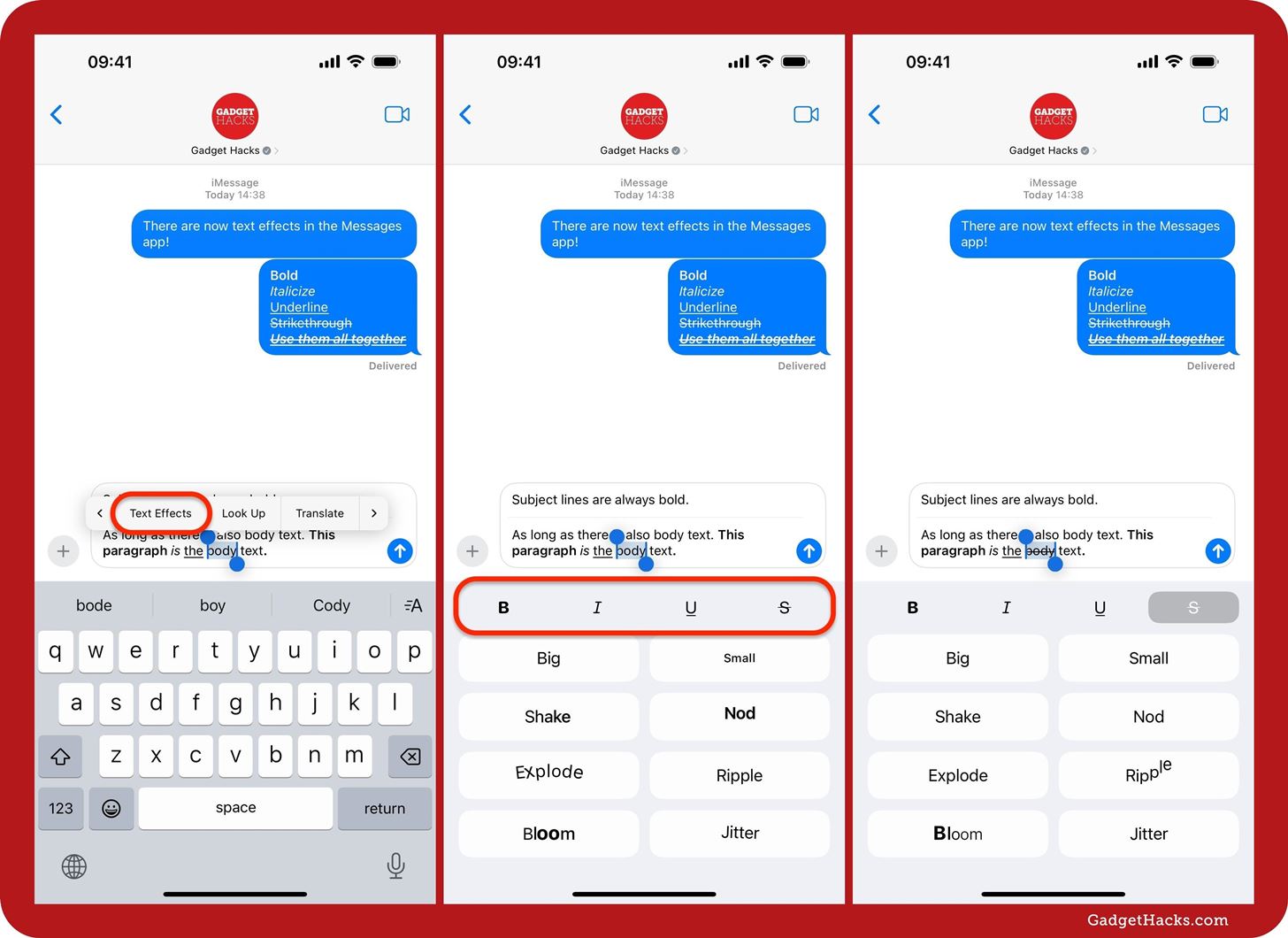 Apple's Messages App Has Some Cool New Text Editing Features and Effects for iMessage — Here's How It All Works