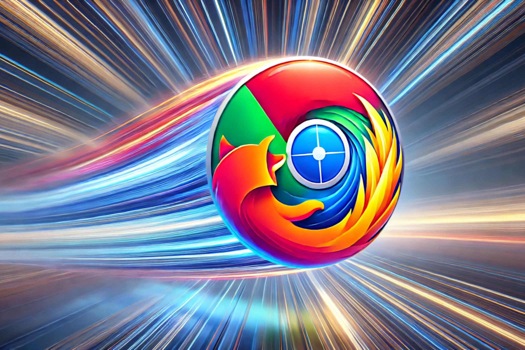 Browser Icon Moving Fast.