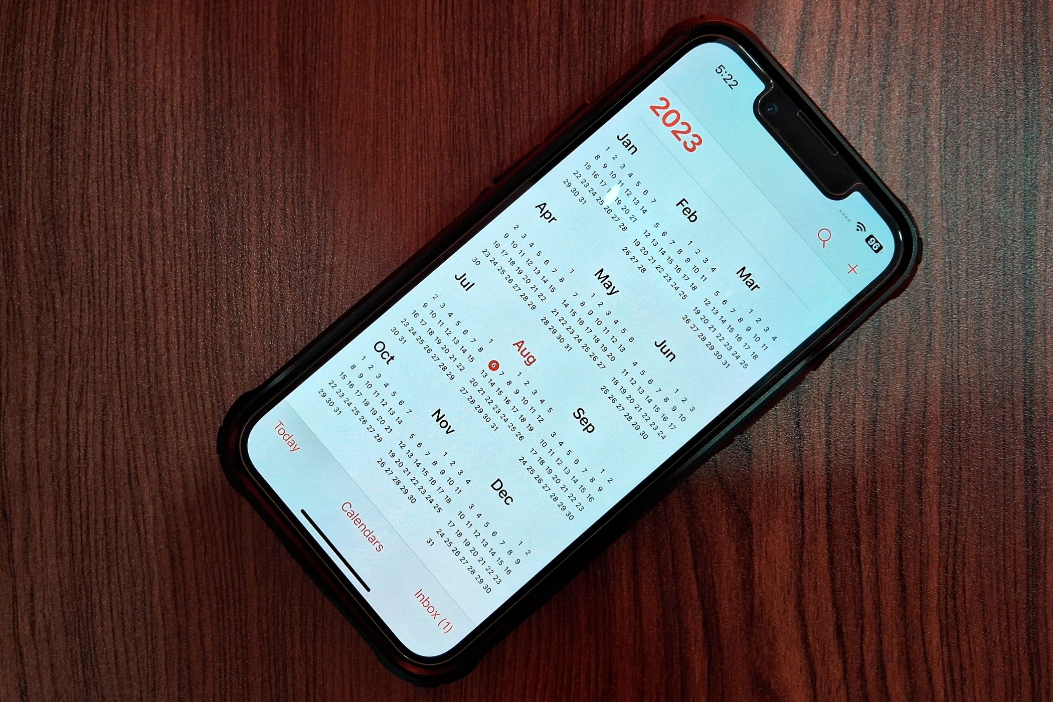 calendar app on iphone 13 mini