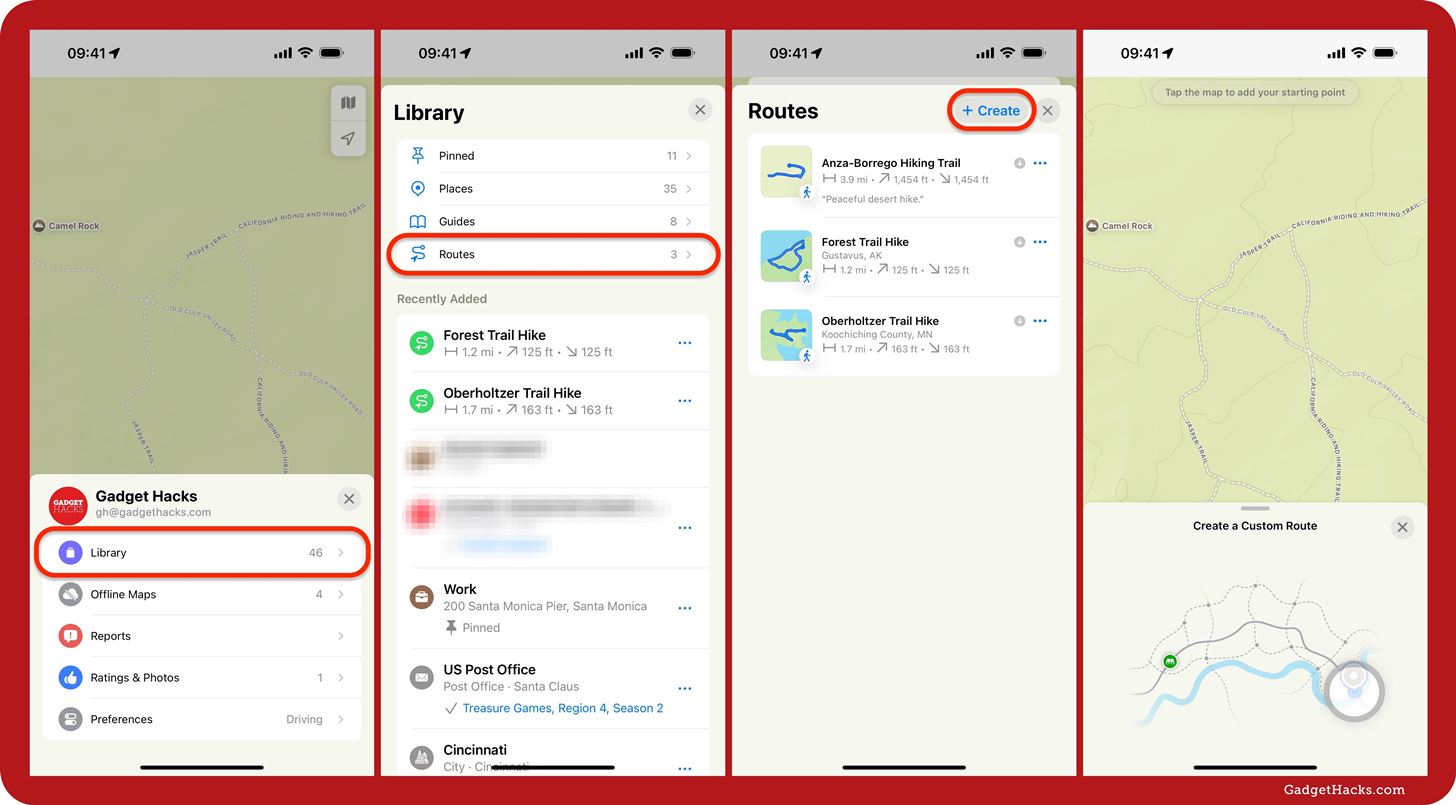 How to Create Custom Offline Routes for Walks and Hikes in Apple Maps