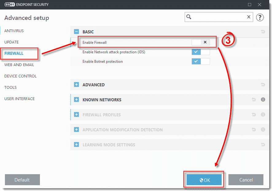 Disable The Antivirus & Firewall