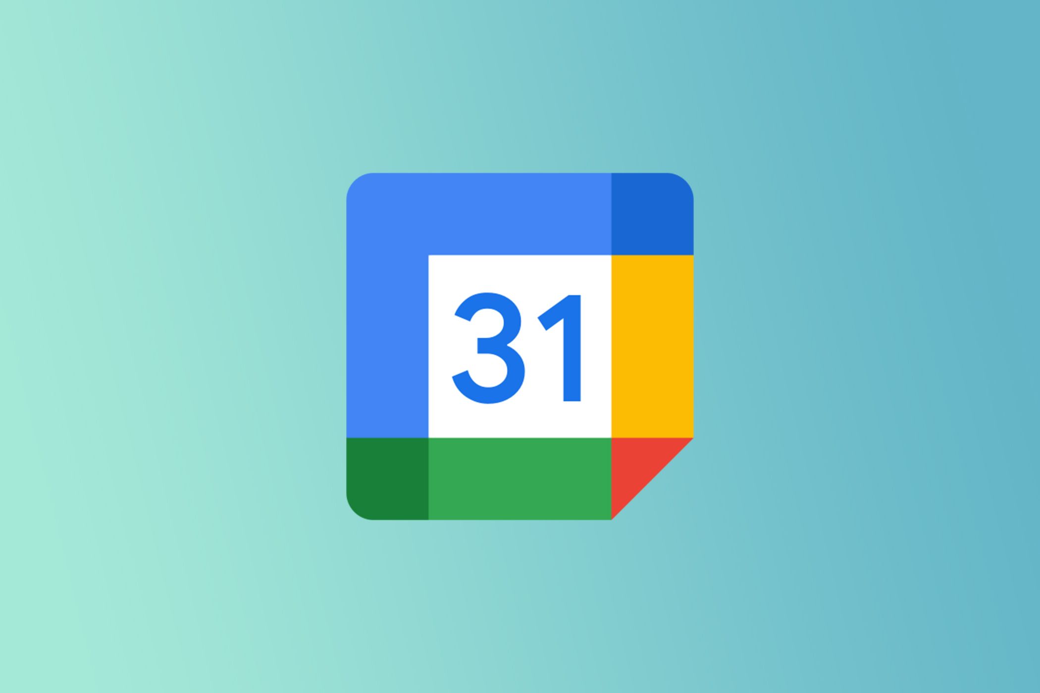 Google Calendar on a gradient.