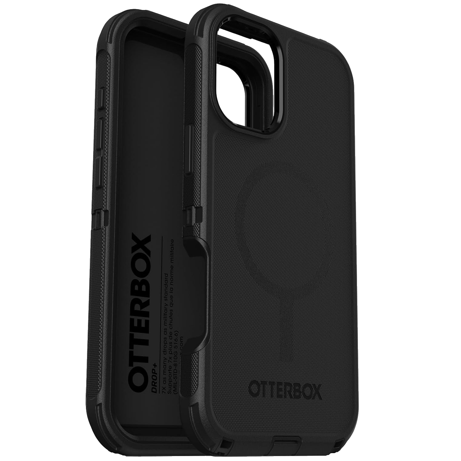 front and back of otterbox defender series iphone 16 plus case