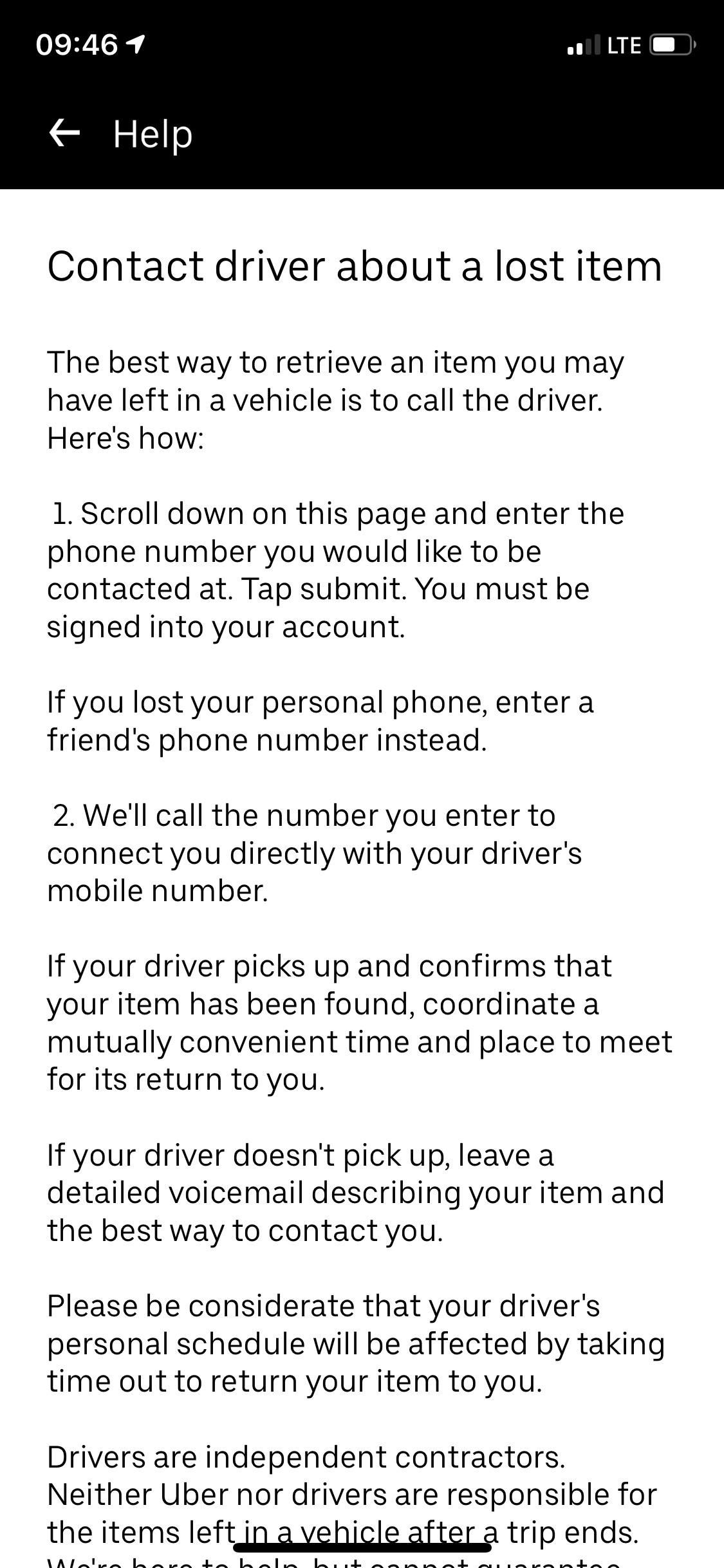 How to Get Your Lost Item Back from an Uber Driver (& What to Do if They Don't Respond)