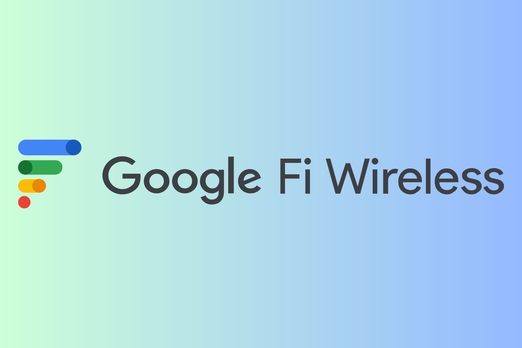 google fi logo on green and blue background