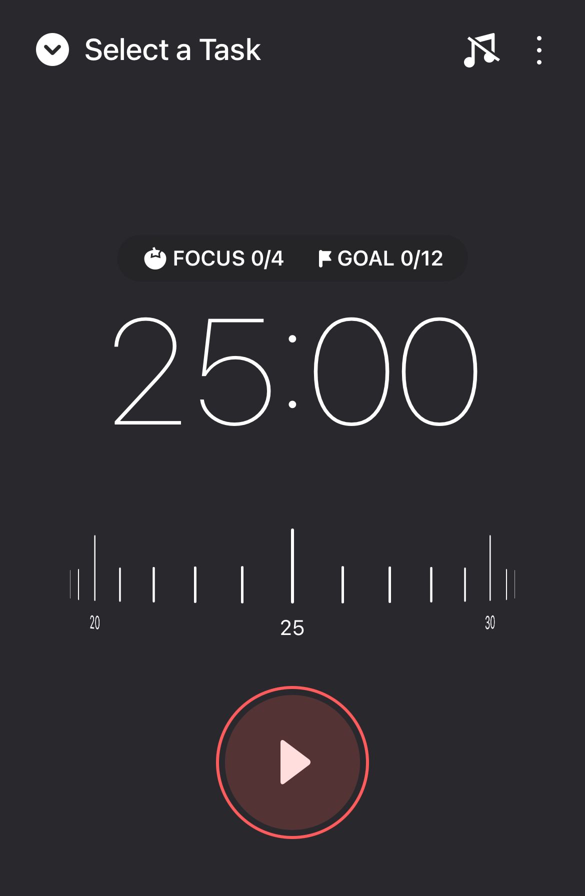 The timer in Focus Keeper.