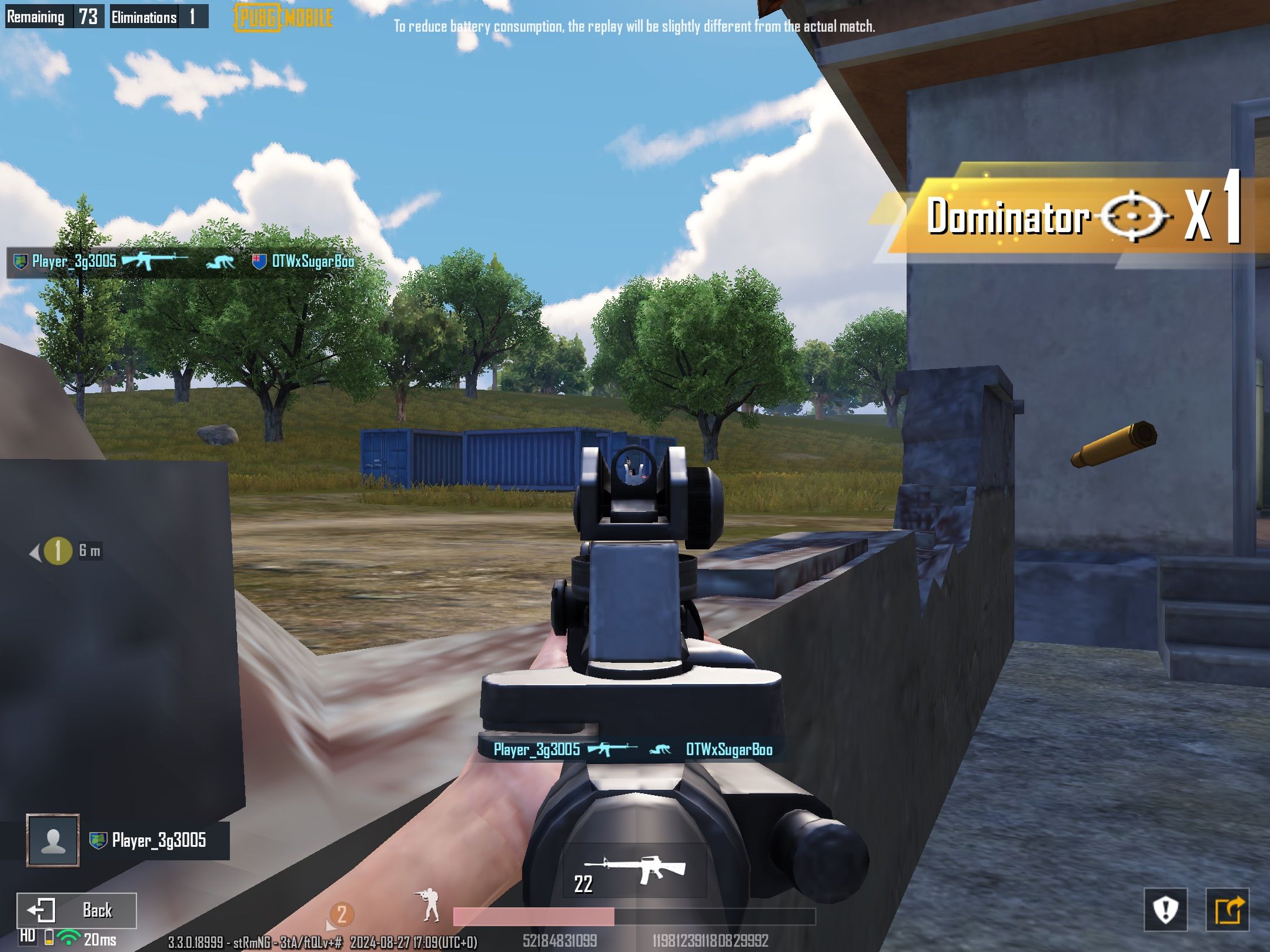 A Screenshot of PUBG Mobile Gameplay