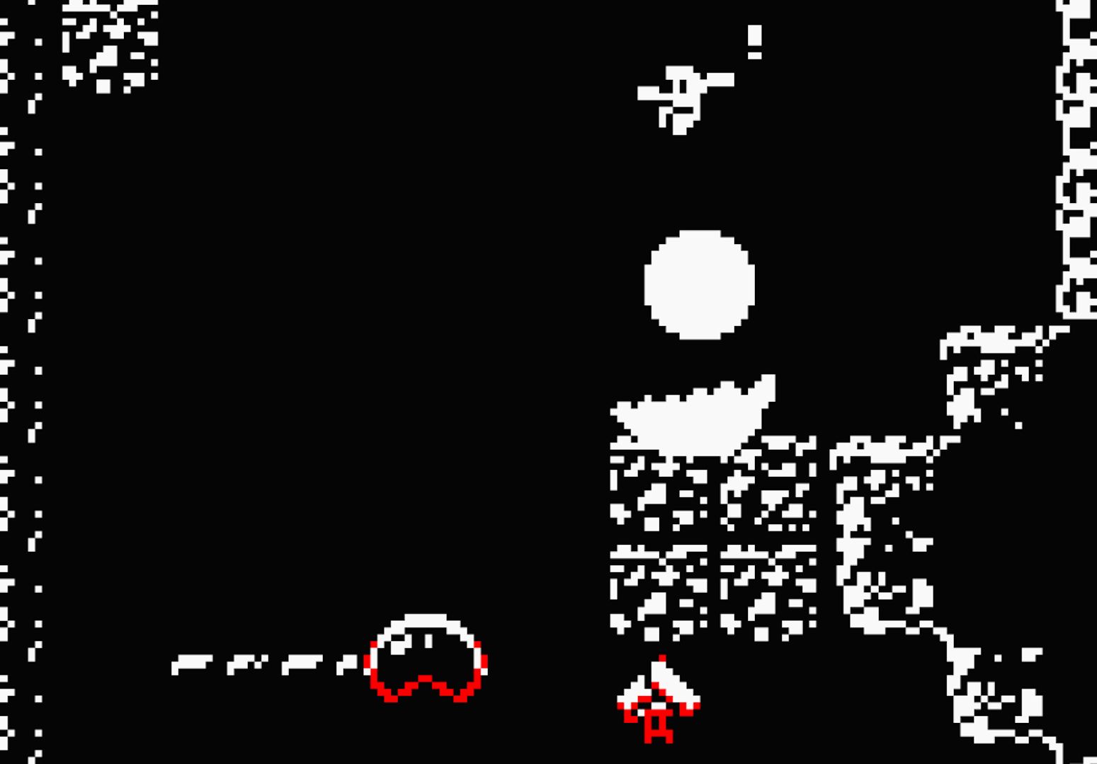 Screenshot from Downwell.