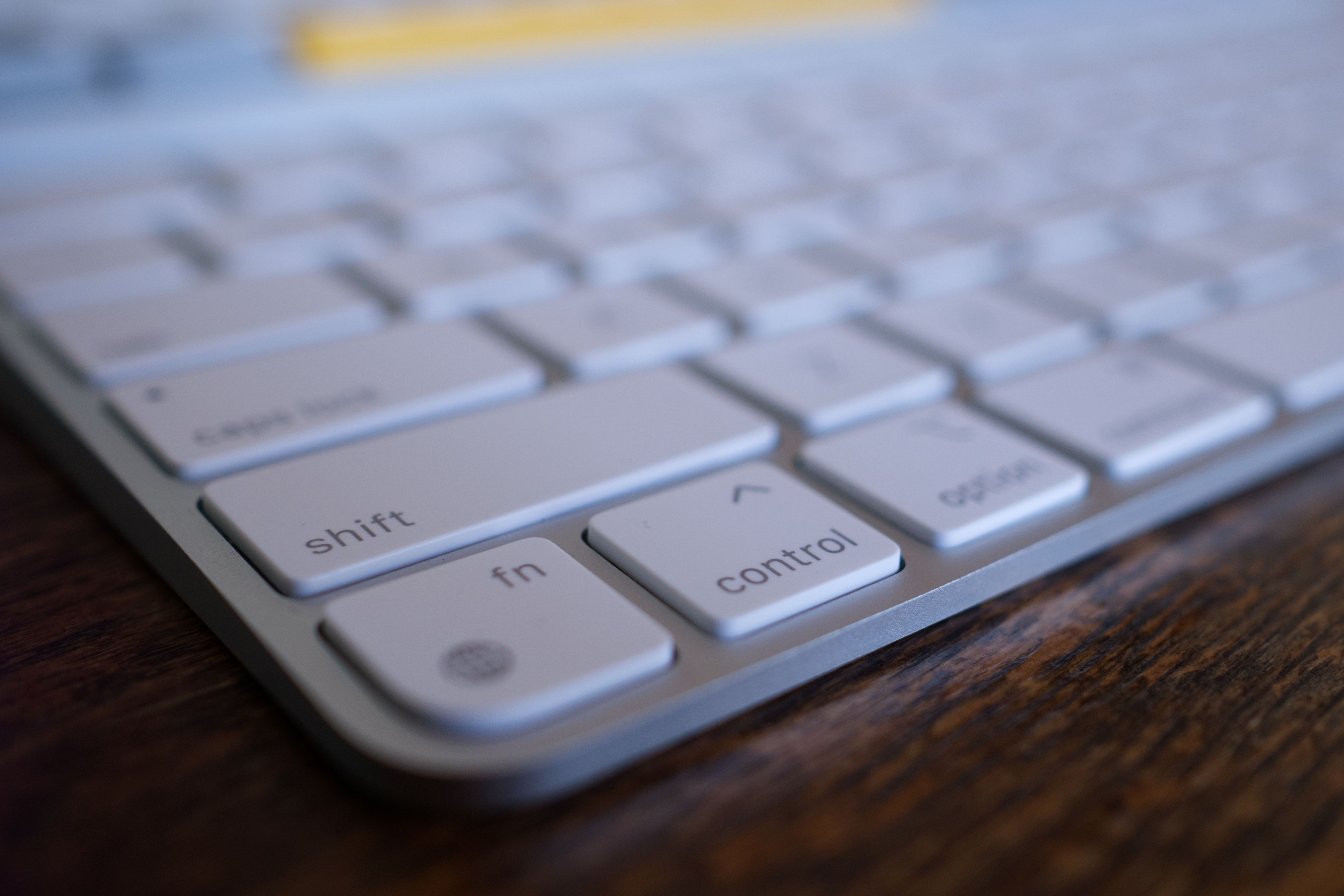 Apple Magic Keyboard Fn key in focus.