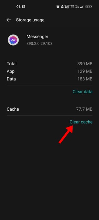 Clear Cache