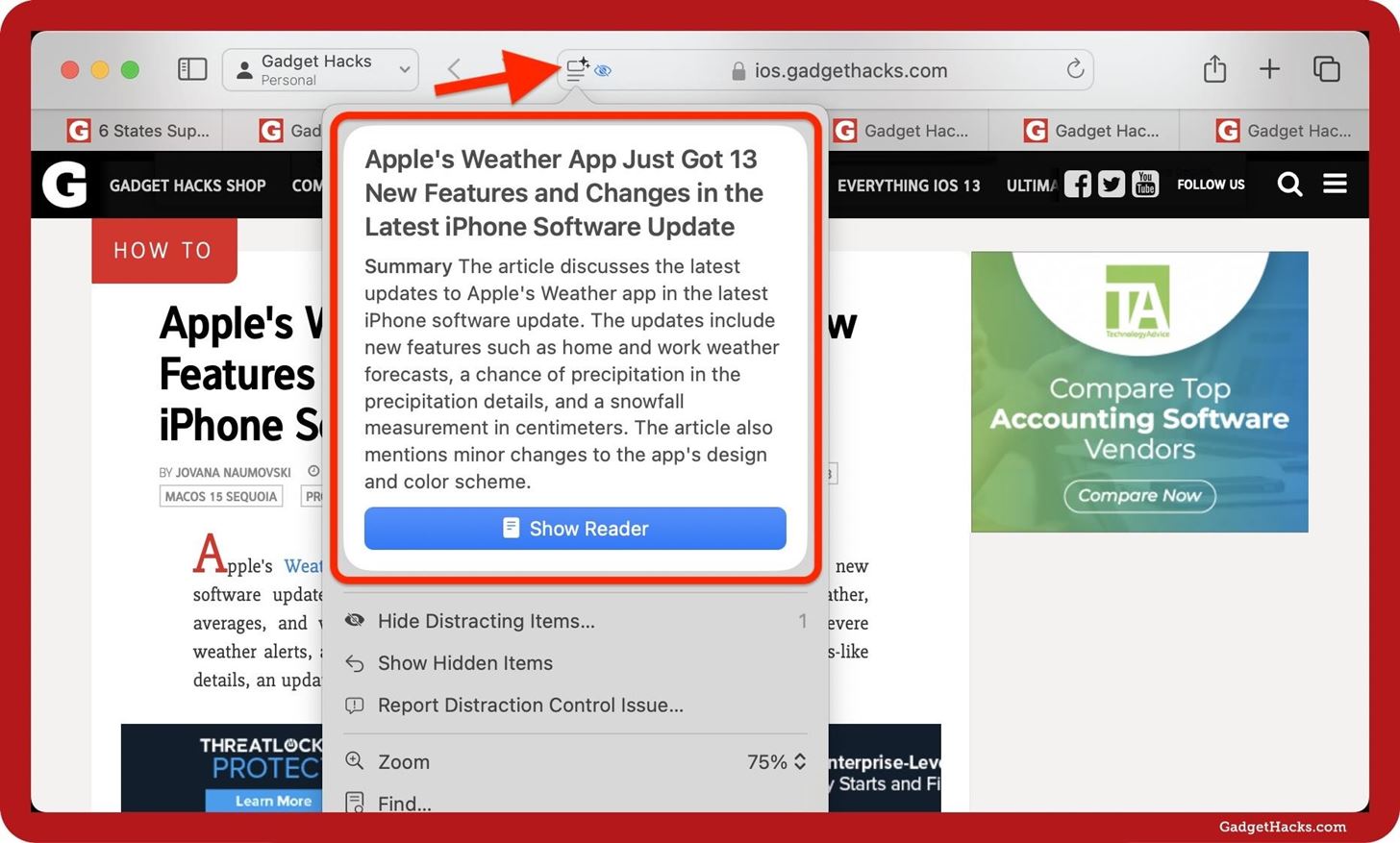 Safari's New Summary Feature Boils Webpages Down to Key Highlights for You — Here's How It Works