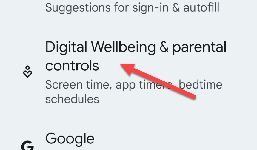 Pixel digital wellbeing.