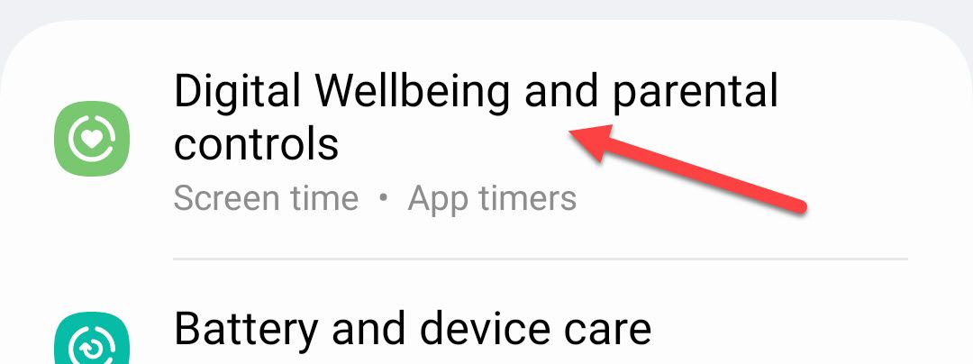 Parental controls and digital wellbeing.