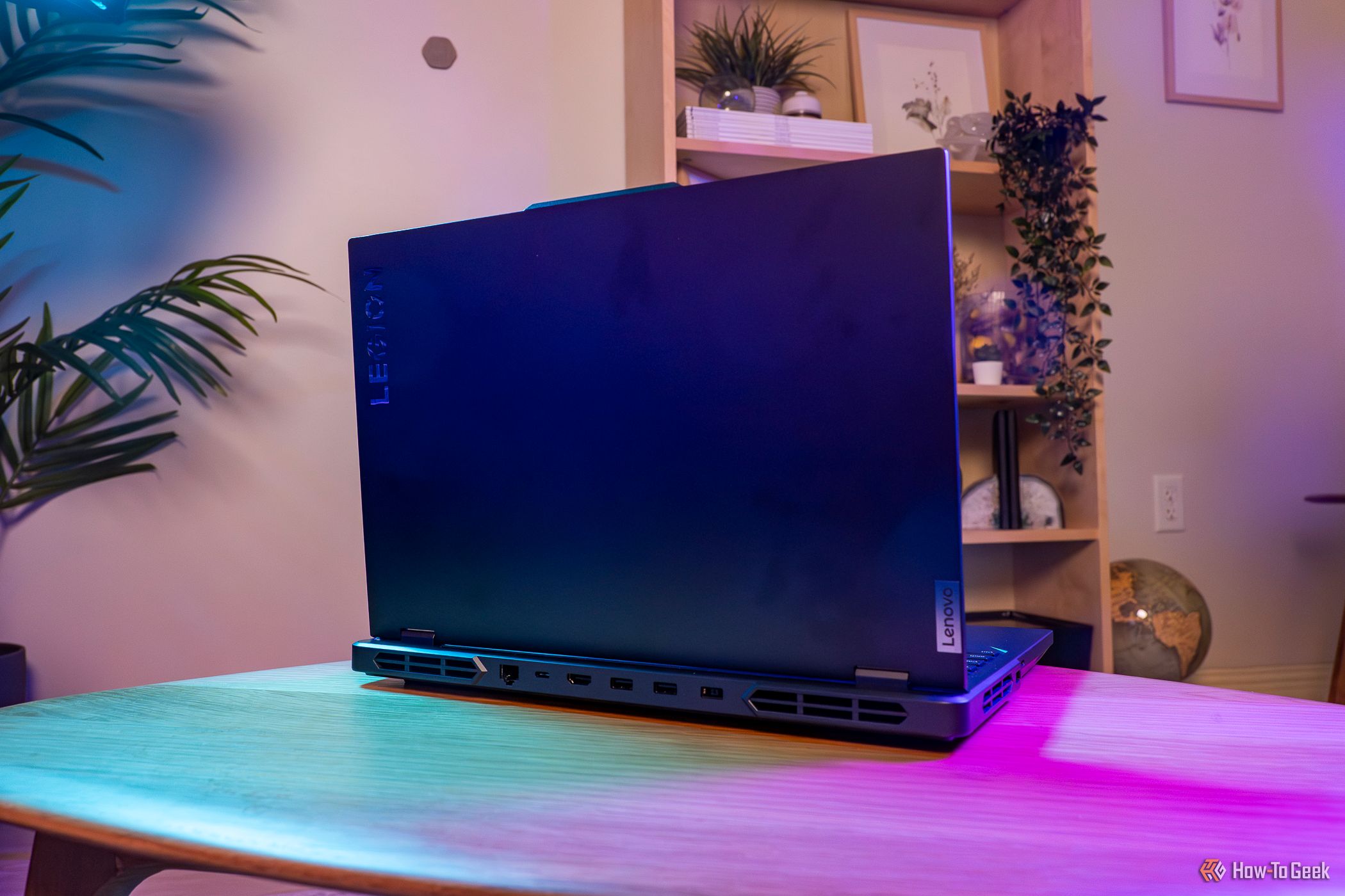 The Lenovo Legion Pro 5i 16 Gen 9 on a table