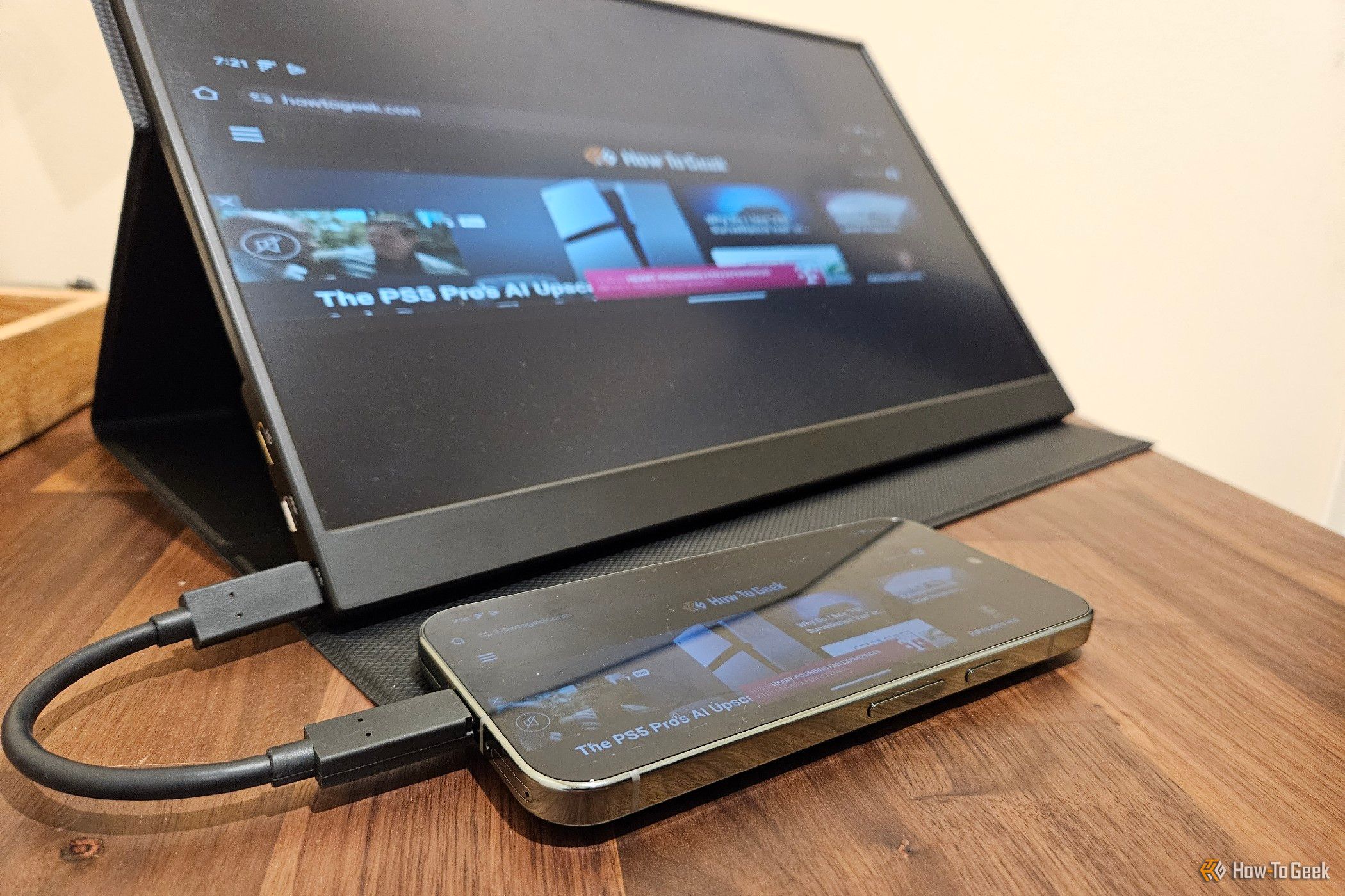 Display mirroring on a Pixel 9 Pro