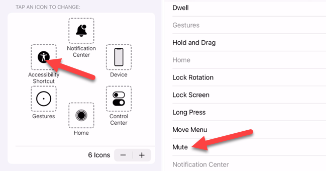 Select a shortcut and make it "Mute."