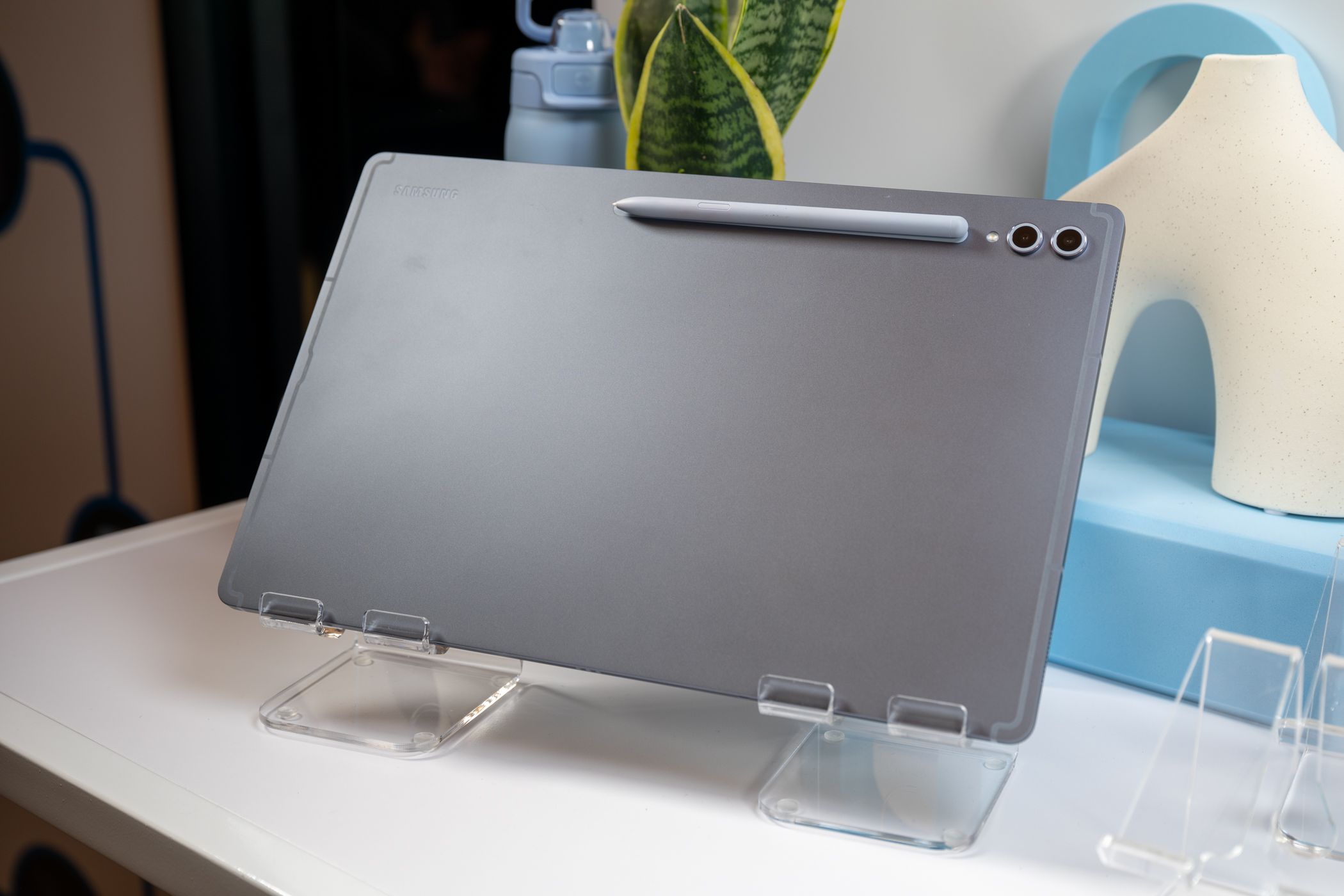 Samsung Galaxy Tab S10 Ultra sitting on a table