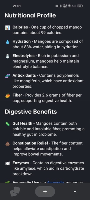 Nutritional Profiles