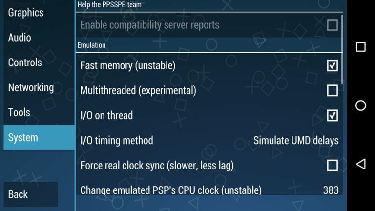 Make changes to the 'Developer' settings