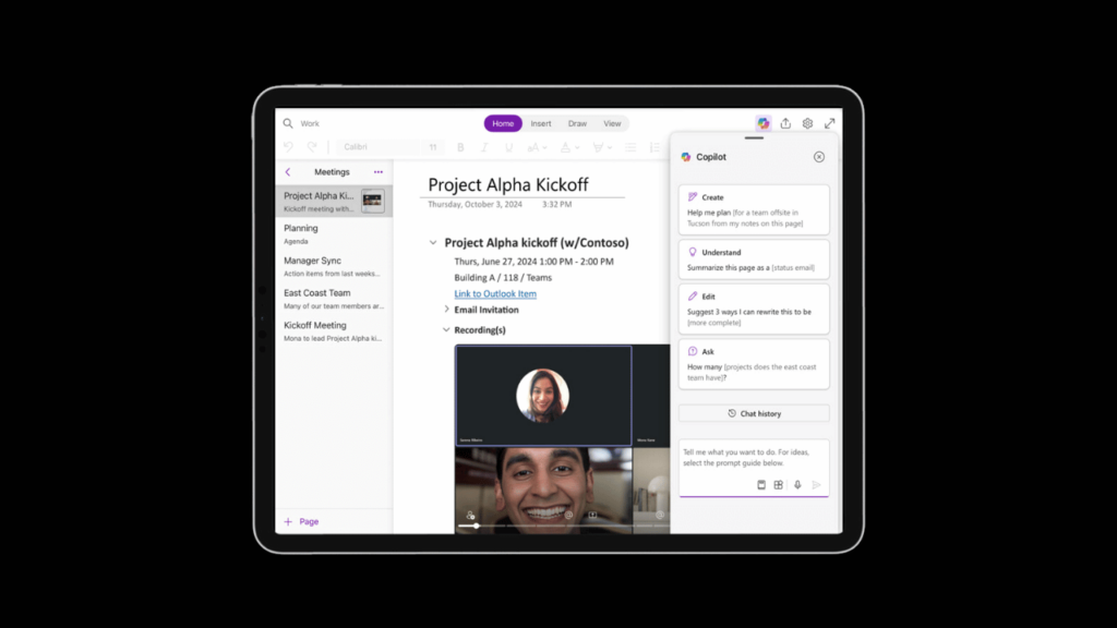 Copilot Functionality Comes To OneNote For iPad & Mac