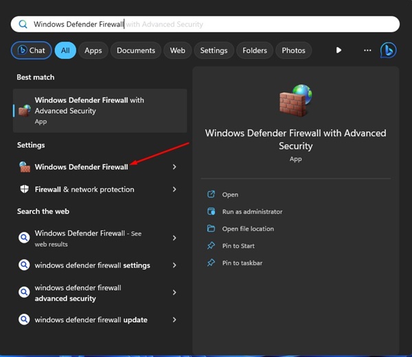 Windows Defender Firewall