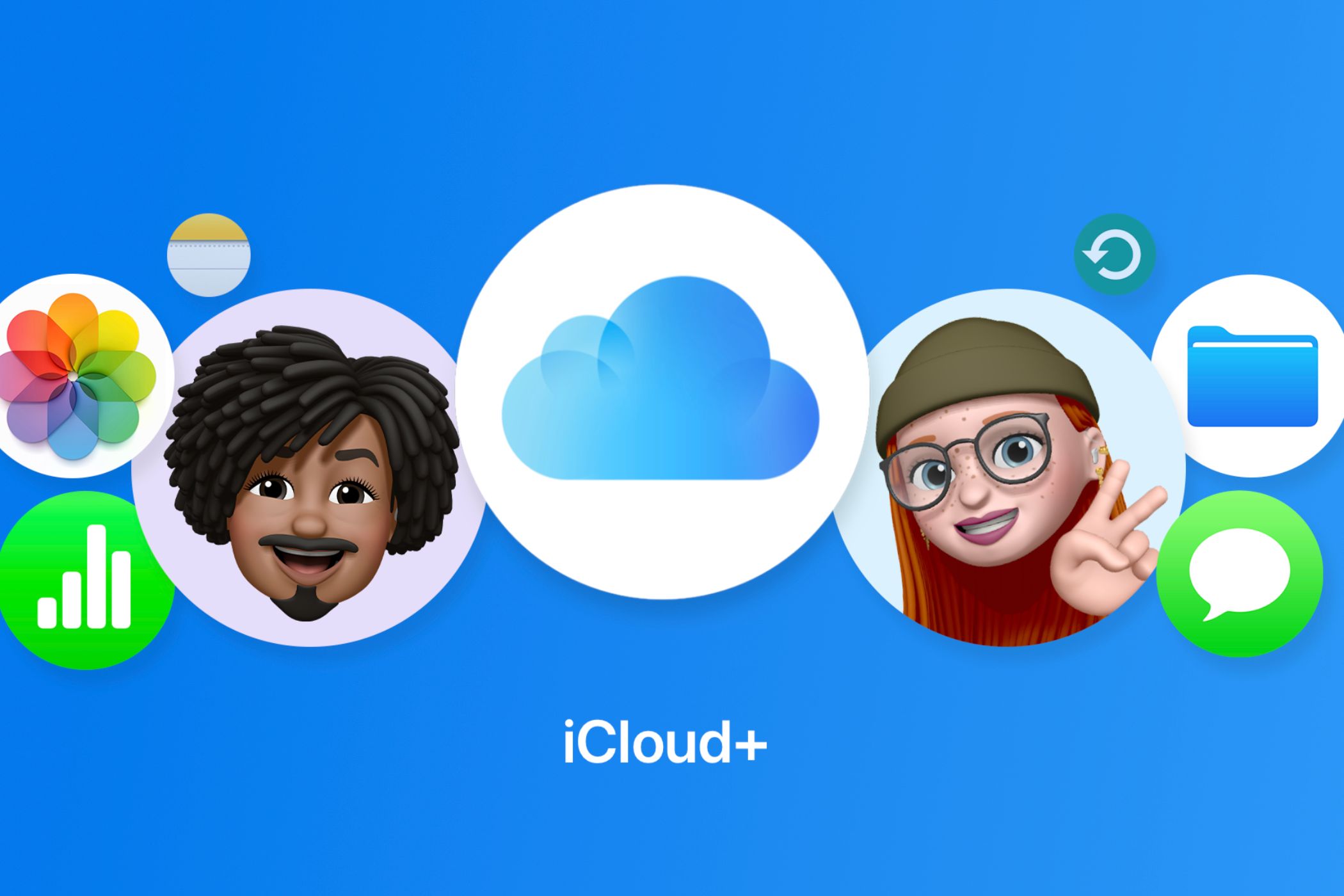 iCloud+ logo on Apple website.