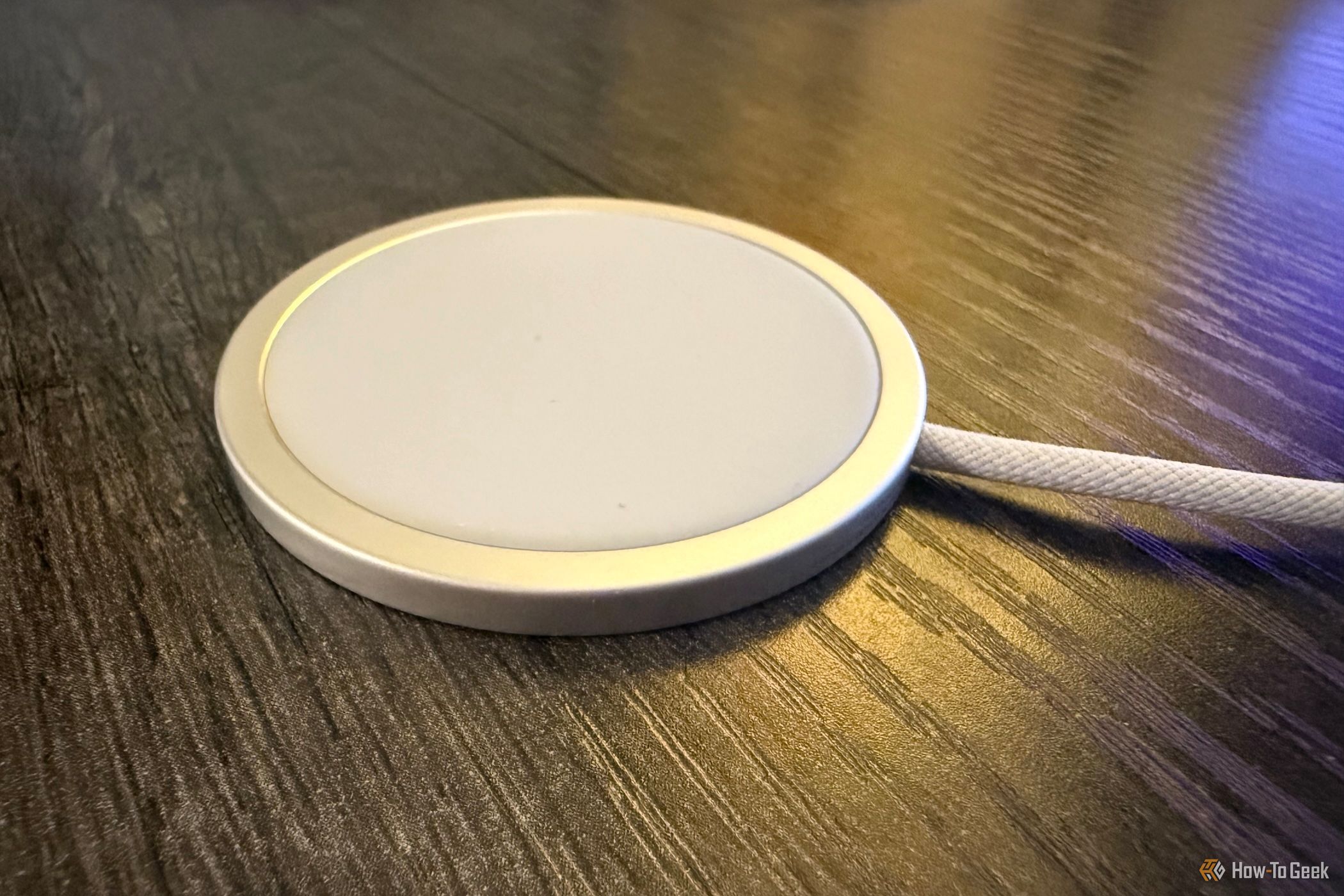 Apple MagSafe Charger 2024 from an angle