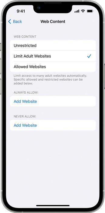 How to Block Adults Websites on My iPhone