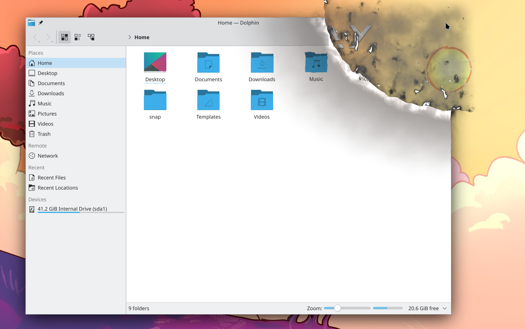 KDE Plasma Desktop Effect buringing a window after closing it