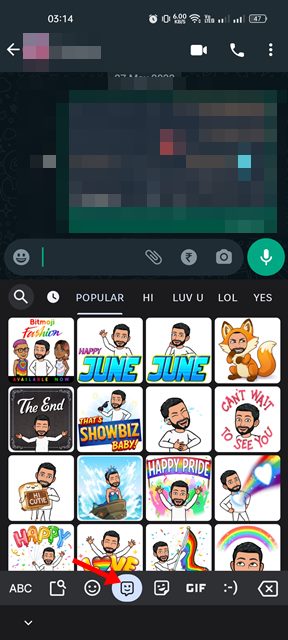 select Bitmoji