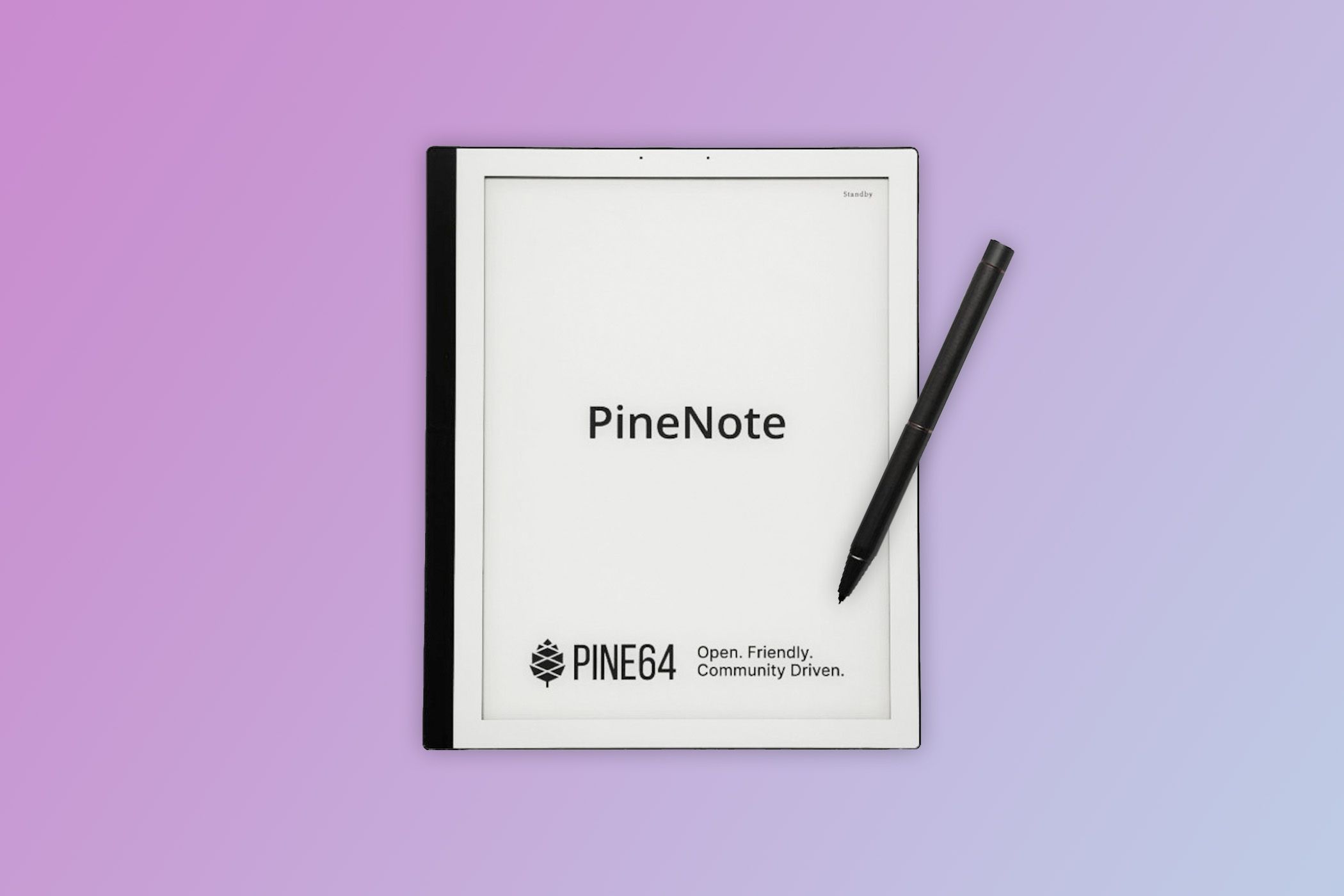 PineNote tablet and stylus.