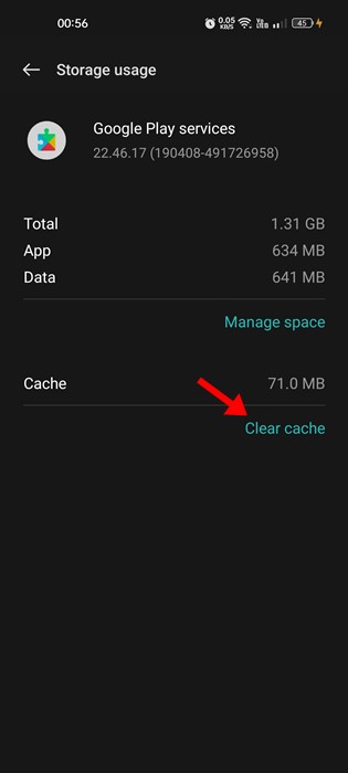 Clear Cache