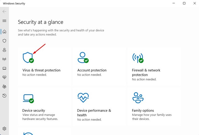 Virus & threat protection