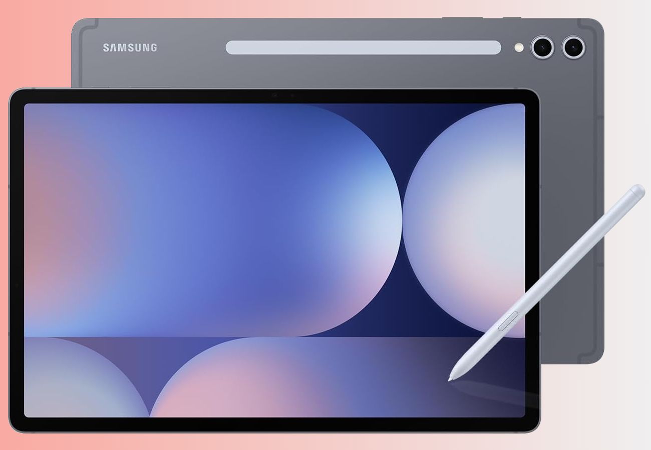 samsung galaxy tab s10 plus, front and back, with s pen