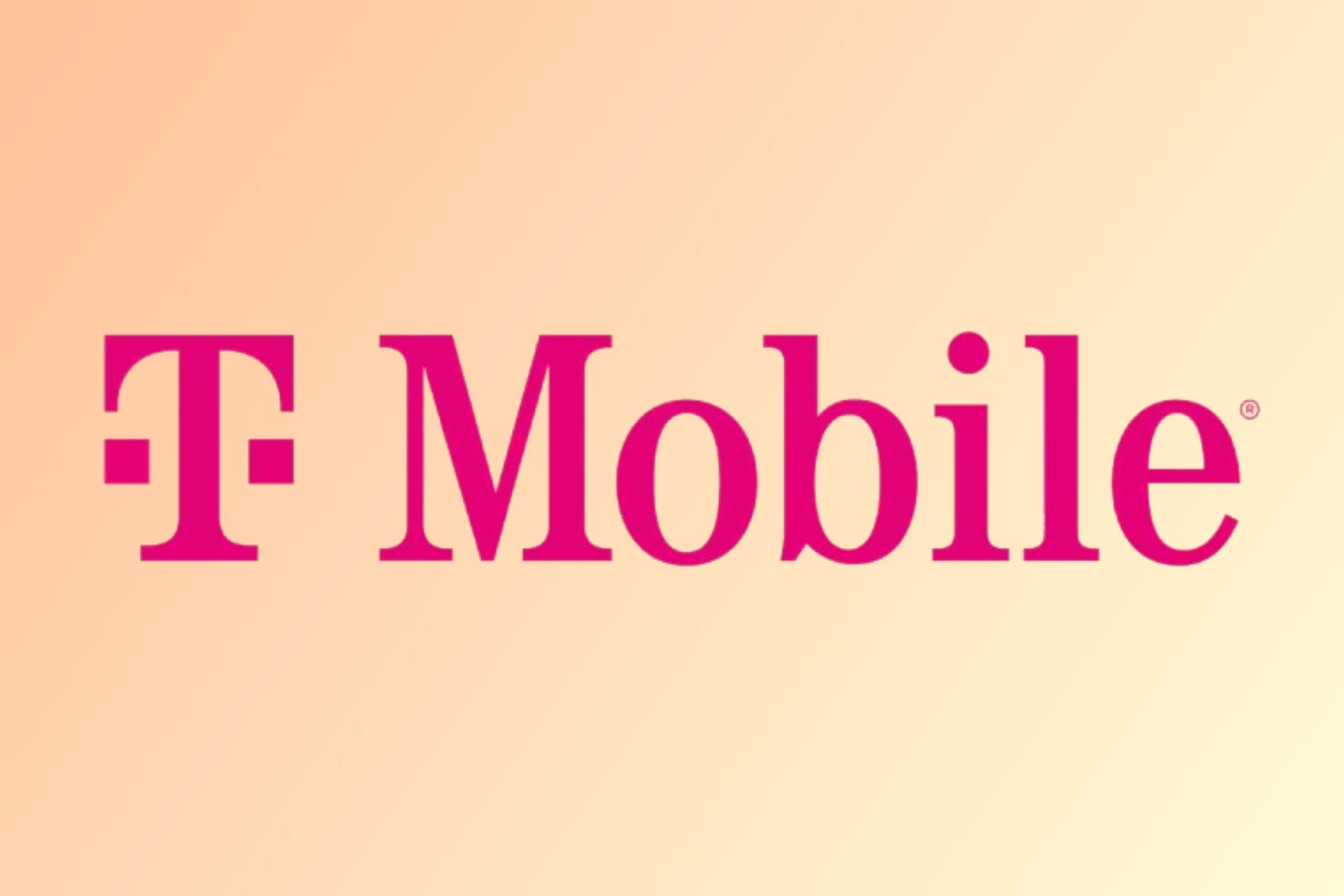 T-Mobile logo on a gradient background