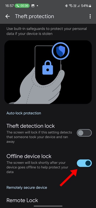 Offline Device Lock