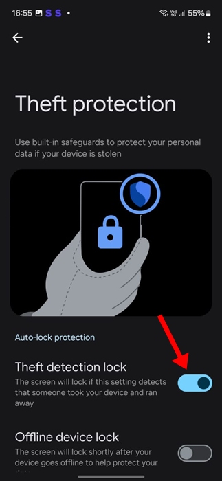 Theft Detection Lock