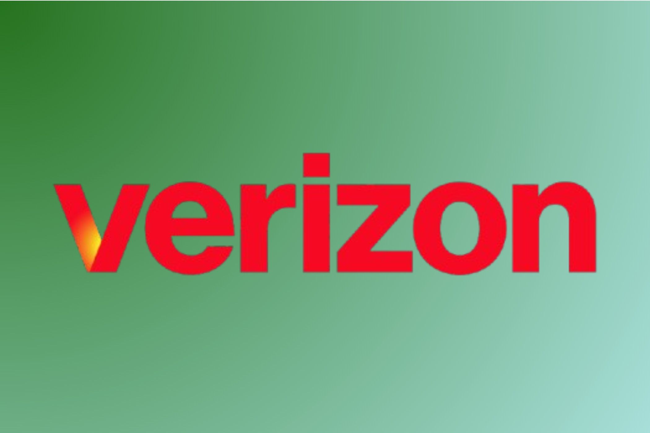 Verizon logo on a gradient background